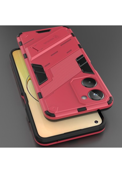 Realme 10 4g Için Sert Pc Tpu Hibrit Düşme Önleyici Stand Telefon Kılıfı (Yurt Dışından) indirimleri
