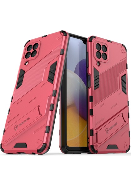 Samsung Galaxy A22 4g Için Sert Pc Tpu Hibrit Düşme Önleyici Stand Telefon Kılıfı (Yurt Dışından)