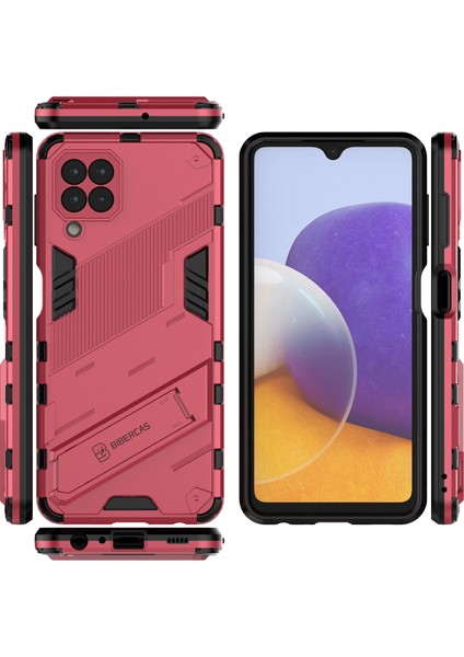 Samsung Galaxy A22 4g Için Sert Pc Tpu Hibrit Düşme Önleyici Stand Telefon Kılıfı (Yurt Dışından) fiyatları