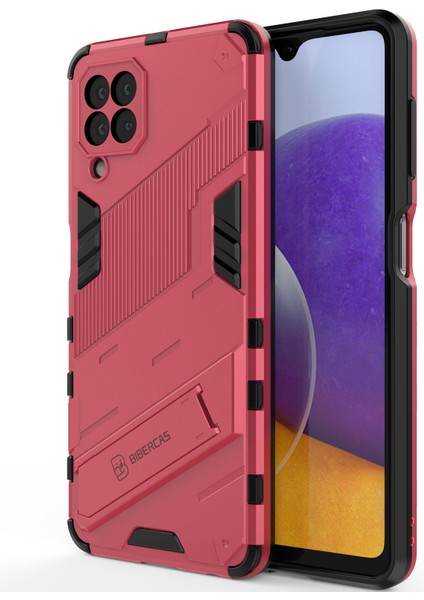 Samsung Galaxy A22 4g Için Sert Pc Tpu Hibrit Düşme Önleyici Stand Telefon Kılıfı (Yurt Dışından) modelleri
