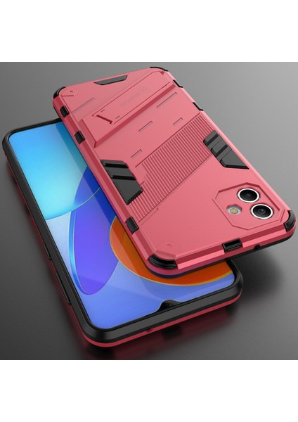 Samsung Galaxy A04 Için Sert Pc Tpu Hibrit Düşme Önleyici Stand Telefon Kılıfı (Yurt Dışından)