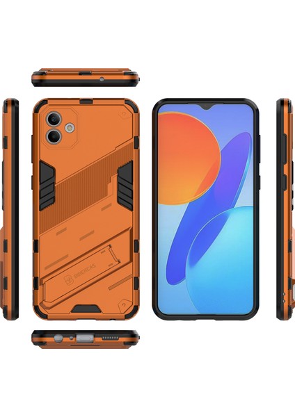 Samsung Galaxy A04 Için Sert Pc Tpu Hibrit Düşme Önleyici Stand Telefon Kılıfı (Yurt Dışından)