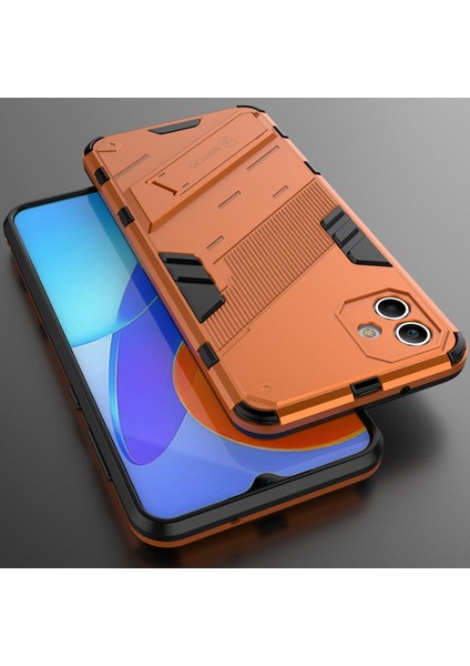 Samsung Galaxy A04 Için Sert Pc Tpu Hibrit Düşme Önleyici Stand Telefon Kılıfı (Yurt Dışından)
