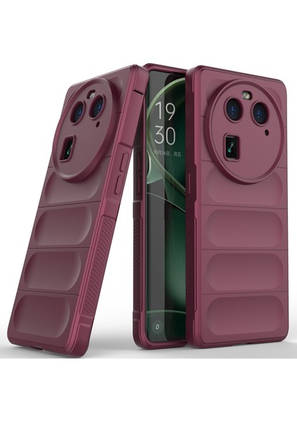 Oppo Find X6 Için Yumuşak Tpu Kaymaz Telefon Kılıfı Koyu (Yurt Dışından)
