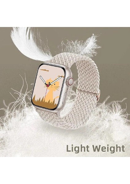 Apple Watch Uyumlu 38MM 40MM 41MM 2 Adet Set 1/2/3/4/5/6/se/7/8/9 Kordon Loop Örgülü Kordon