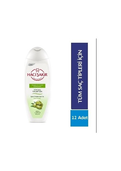 Hacısakır Sampuan 500ml Zeytınyaglı*12 Adet