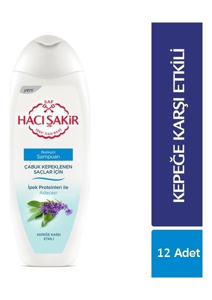 Hacısakır Sampuan 500ml Adacayı*12 Adet