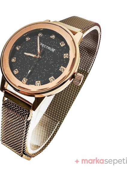 Rose Gold Gökyüzü Temalı Elmaslı Kadın Kol Saati