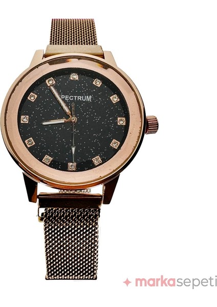 Rose Gold Gökyüzü Temalı Elmaslı Kadın Kol Saati