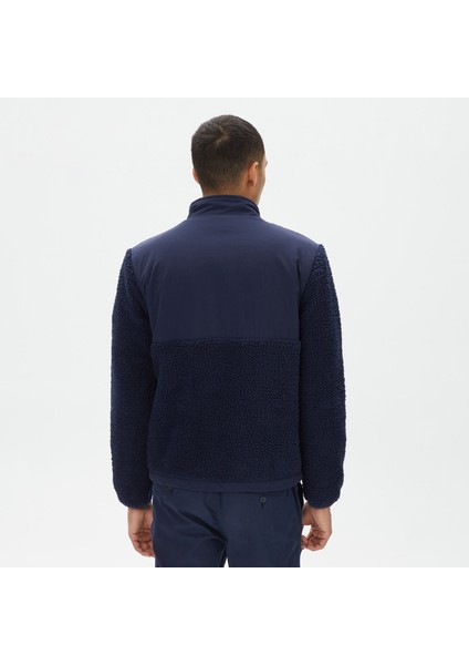 Nautıca Erkek Lacivert Standart Fıt Dik Yakalı Sweatshırt K37223T.4NV