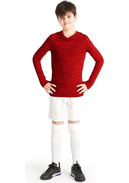 Kipsta Çocuk Futbol Termal İçlik - Kırmızı - Uzun Kollu - Keepdry 500
