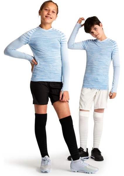 Kipsta Çocuk Futbol Termal İçlik - Açık Mavi - Uzun Kollu - Keepdry 500 fırsatları