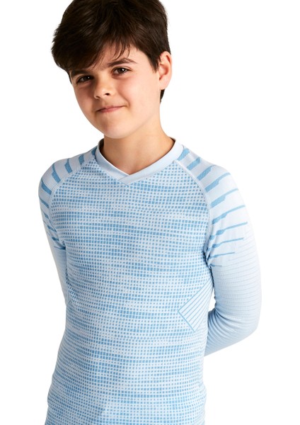 Kipsta Çocuk Futbol Termal İçlik - Açık Mavi - Uzun Kollu - Keepdry 500 indirimleri