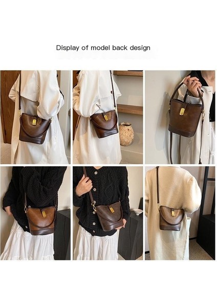 Retro Gündelik Çanta Yeni Moda Çok Yönlü Kova Çanta (Yurt Dışından) fiyatları