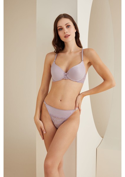 Lila Dantel Detaylı Sütyen Külot Takım fiyatları