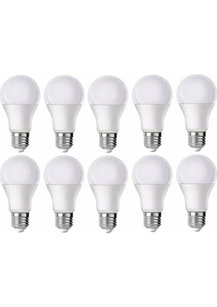 10 W (75W) Beyaz LED Ampul (10 Adet)