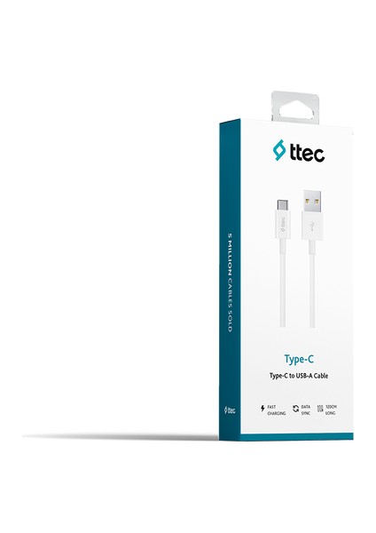 Usb-A - Usb-C Şarj Kablosu