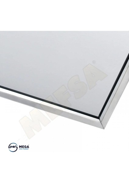 Paslanmaz Krom Metal Plakalık 52.7cm x 11.5cm 2 Adet fiyatları
