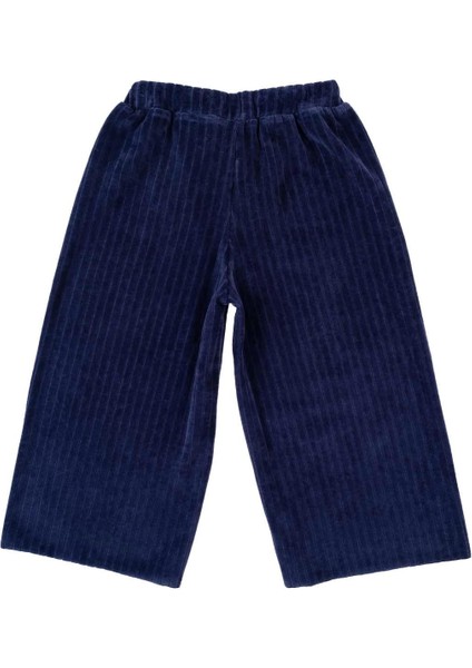 Kadife Palazzo Pantolon Çocuk Lacivert modelleri