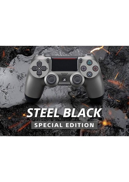 Ps4 ve Pc Icin Dualshock V2 Yeni Nesil Oyun Kolu Steel Black