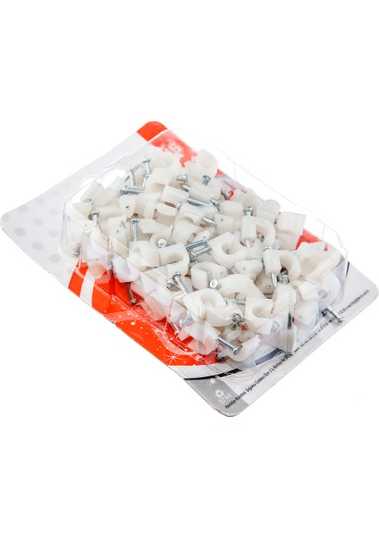 Beton Çivili Kablo Tutucu Kroşe No: 2 - 6 mm 100 Adet