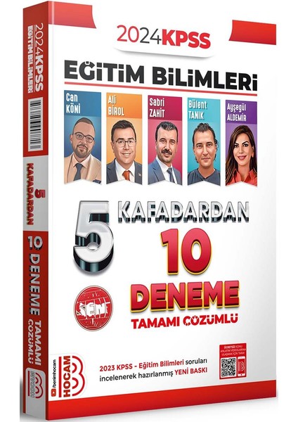 2024 KPSS Eğitim Bilimleri 5 Kafadardan Tamamı Çözümlü 10 Deneme