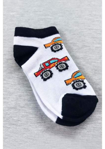 Erkek Çocuk Patik Pamuklu Çorap 6lı Paket Karışık Renkler - CRP2171