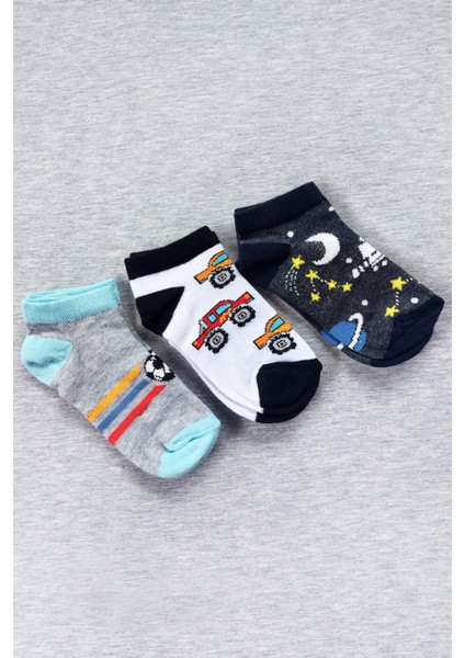 Erkek Çocuk Patik Pamuklu Çorap 6lı Paket Karışık Renkler - CRP2171 indirimleri