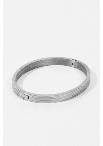 Paslanmaz Çelik Çizgili Kalın Cartier Model Kelepçe Bileklik Bilezik modelleri