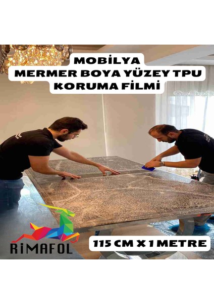 Mobilya Mermer Yüzey Boya Tpu Koruma Filmi 115 Cmx 1 M