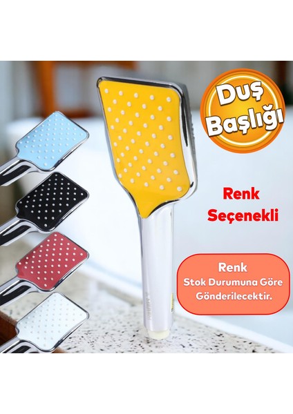 Banyo Aksesuar Duş Başlığı Dikdörtgen Renk Seçenekli Klasik El Başlık