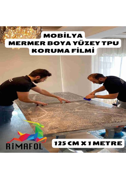 Mobilya Mermer Boya Yüzey Koruma Filmi 125CMX1M