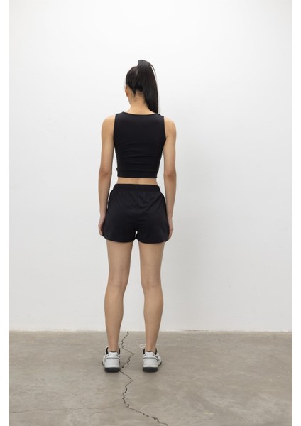Omuz Detaylı Spor Crop Bluz fırsatları