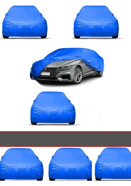 Audı A3 04-12- Uyumlu Oto,araç Brandası Mavi Hatchback No2