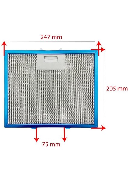 Silverline Uyumlu 1170 Astec 90 cm Aspiratör Metal Yağ Filtresi fiyatları