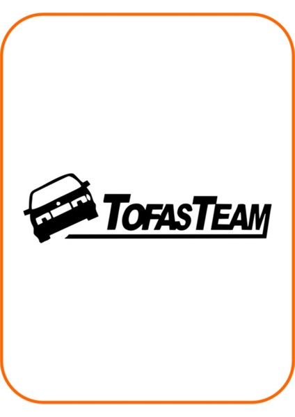 Tofaş Oto Sticker Siyah 40*10 cm