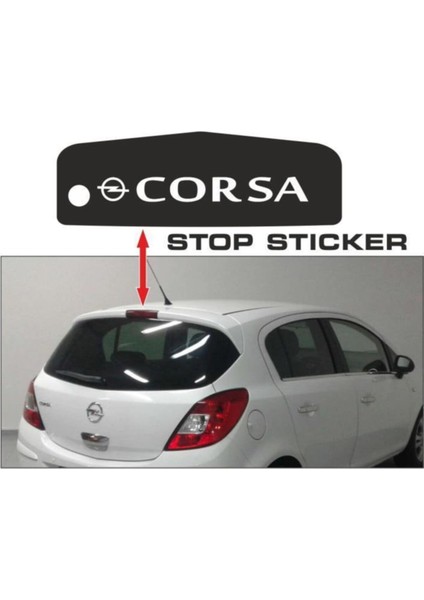 Opel Corsa Stop Sticker Resimdeki Kasa