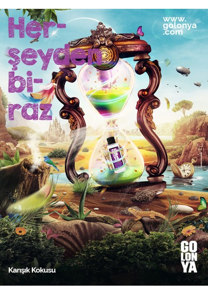 Karışım Kokulu Kolonya - 250 ml Cam Şişe