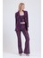 Astarlı Gizli Fermuarlı Zara Payet Pantolon | PNT32488 Mor 1