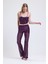 Astarlı Gizli Fermuarlı Zara Payet Pantolon | PNT32488 Mor 4
