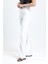 Ispanyol Paça Fermuarlı Cepli Hürrem Pantolon | PNT35010 Ekru 4
