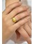 925 Ayar Gümüş Yüzük Gold Kaplama Ayarlanabilir Şovalye Yüzük 2