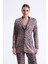Ici Astarlı Leopar Desenli Abiye Pul Payet Ceket | CKT34264 Kzıl Leopar 2