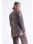 Ici Astarlı Leopar Desenli Abiye Pul Payet Ceket | CKT34264 Kzıl Leopar 5