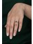 Gümüş Prenses Yüzük Renkli Taşlı Ayarlanabilir Ölçü. Rose Gold Kaplama 925 Ayar Gümüş Yüzük 1