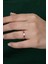 Gümüş Prenses Yüzük Renkli Taşlı Ayarlanabilir Ölçü. Rose Gold Kaplama 925 Ayar Gümüş Yüzük 2
