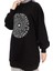 71143 2 Ip Kumaş Nakış Yazı Ve Taş Detaylı Sweatshirt 1