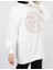 71143 2 Ip Kumaş Nakış Yazı Ve Taş Detaylı Sweatshirt 2