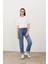 Kadın Marrakesh Dark Blue Straight Fit Jean Pantolon 1