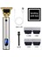 Profesyonel Saç Kesme Makinesi Erkek T-Blade Harici Edger Elektrikli Saç Sıfır Boşluk Düzeltici Akülü Saç Kesme Makinesi LCD Ekran USB Şarj Edilebilir Saç Kesme Makinesi (Yurt Dışından) 2